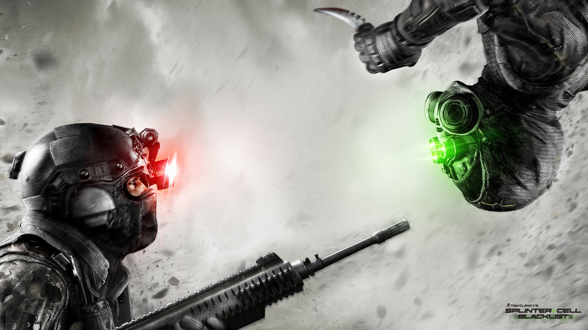 Two wallpapers from video game Splinter Cell:Blacklist