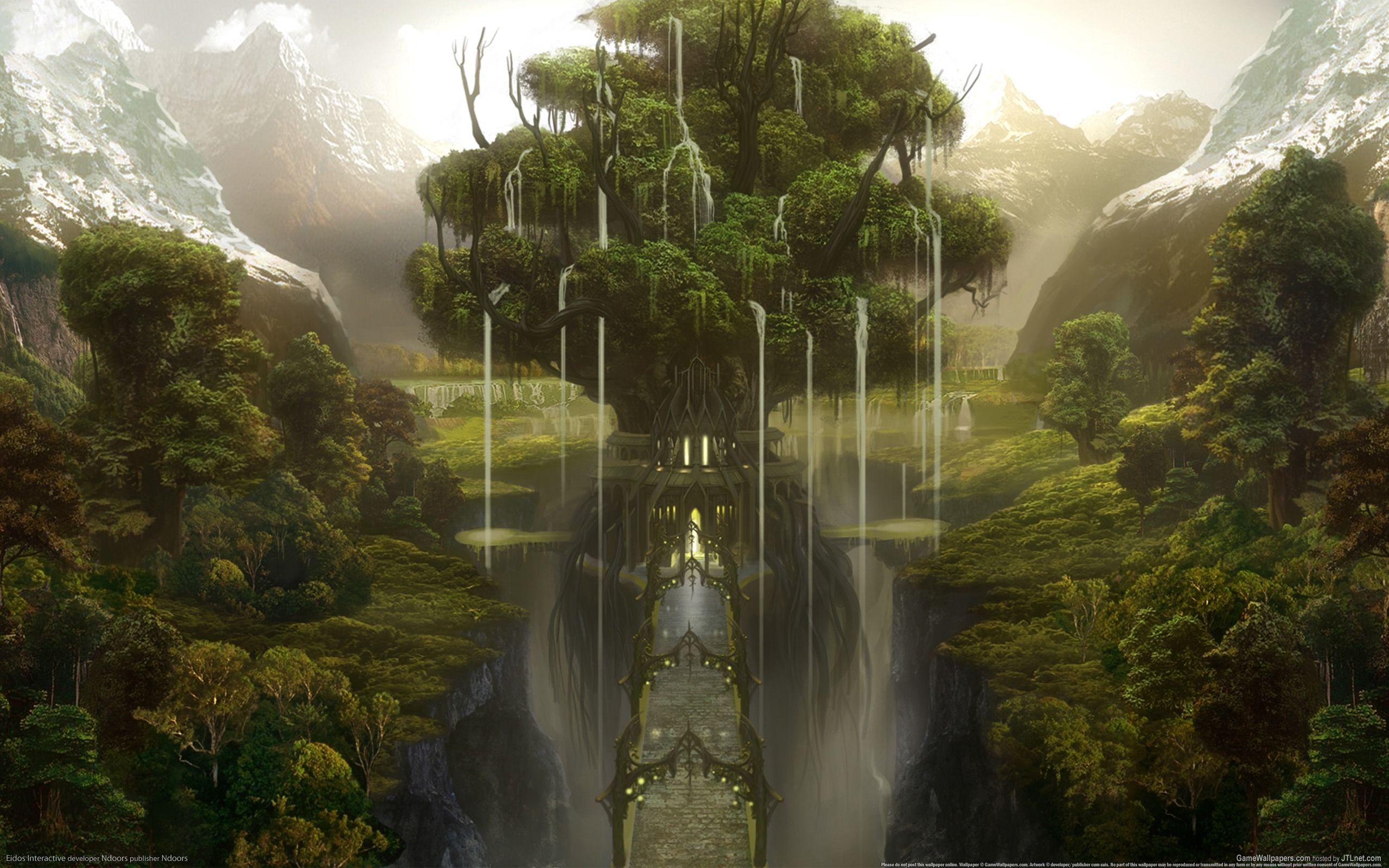 waterfall tree