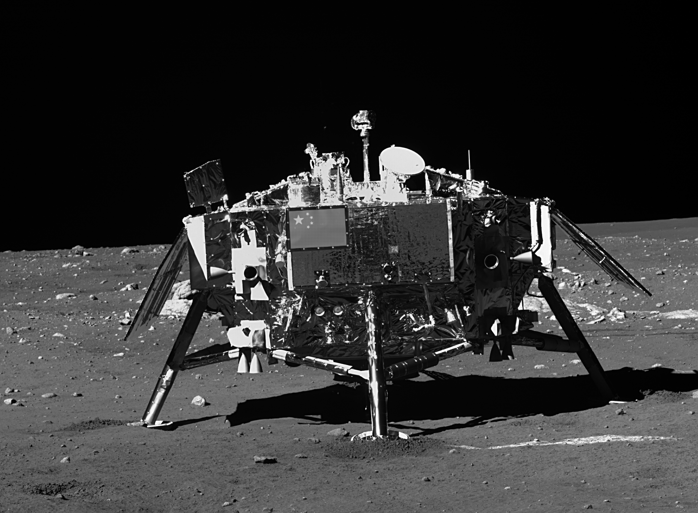 Chang'e 3 lander on the Moon