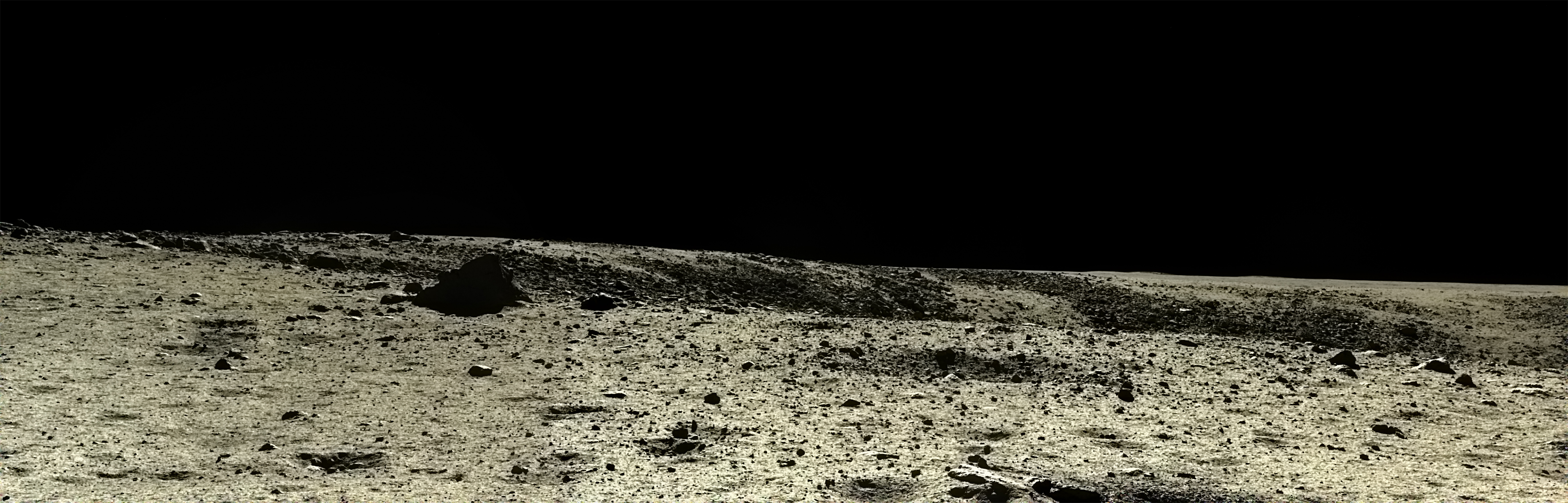 Panoramic view of the Moon - Chinese lander