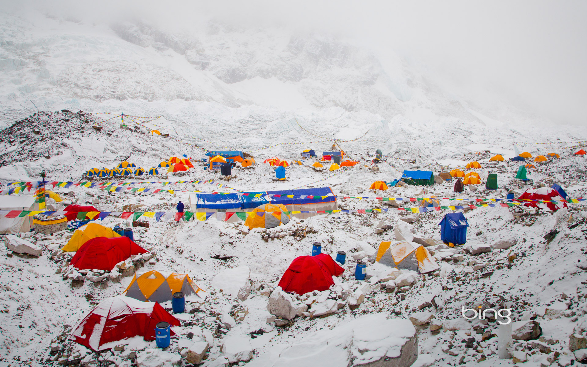 The Mount Everest BaseCamp at Khumbu, Nepal