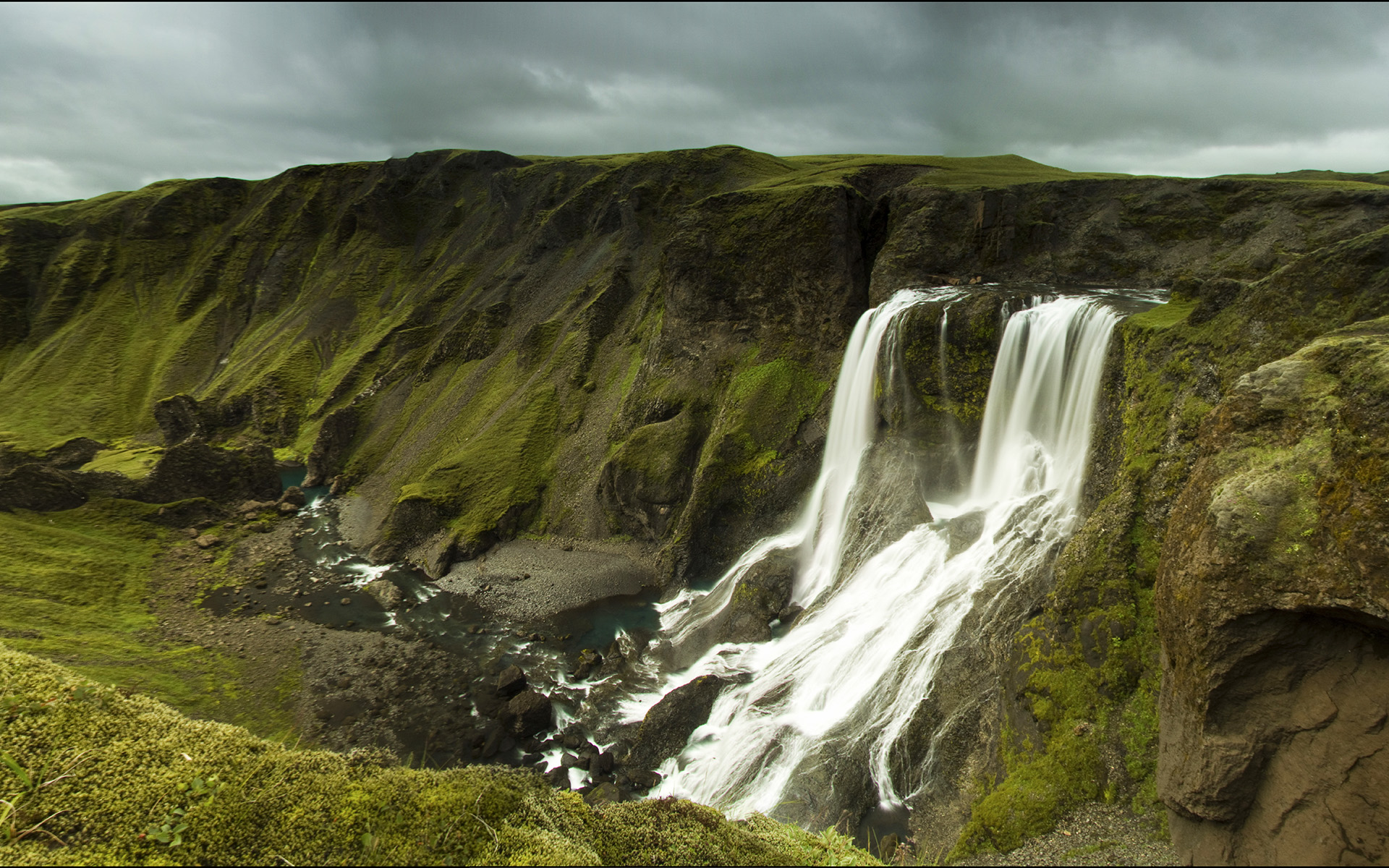 Fagrifoss waterfall on Iceland