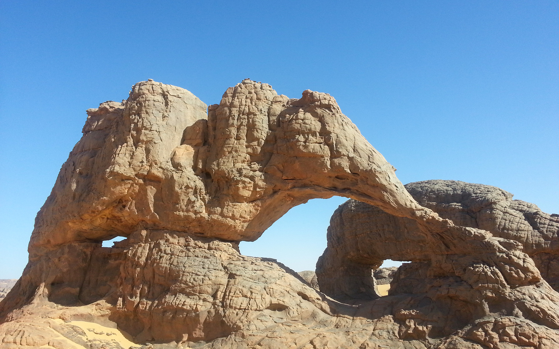 Elelphant Rock in Hogar Desert, Algeria