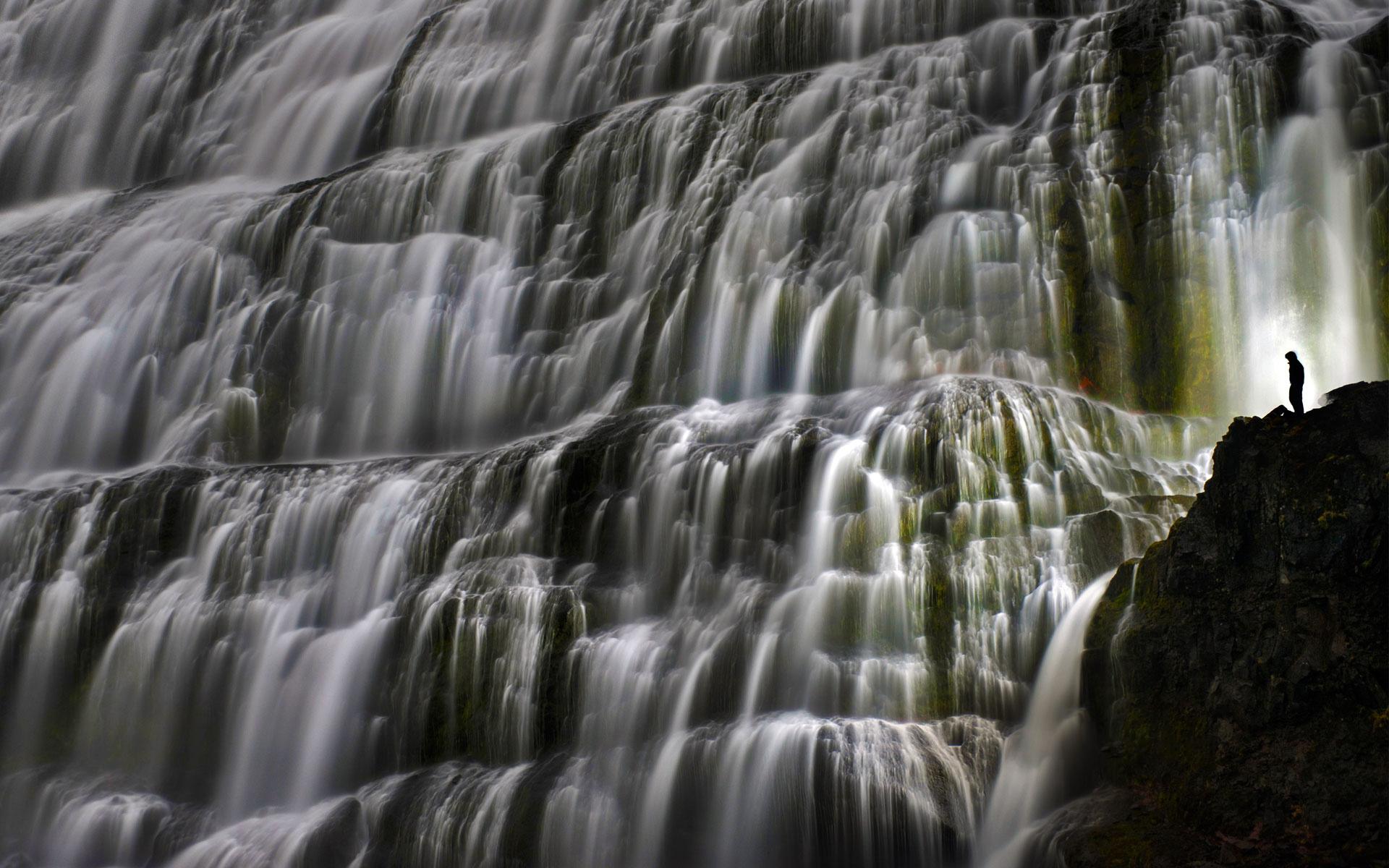 Iceland Waterfalls Dynjandi (Fjallfoss)
