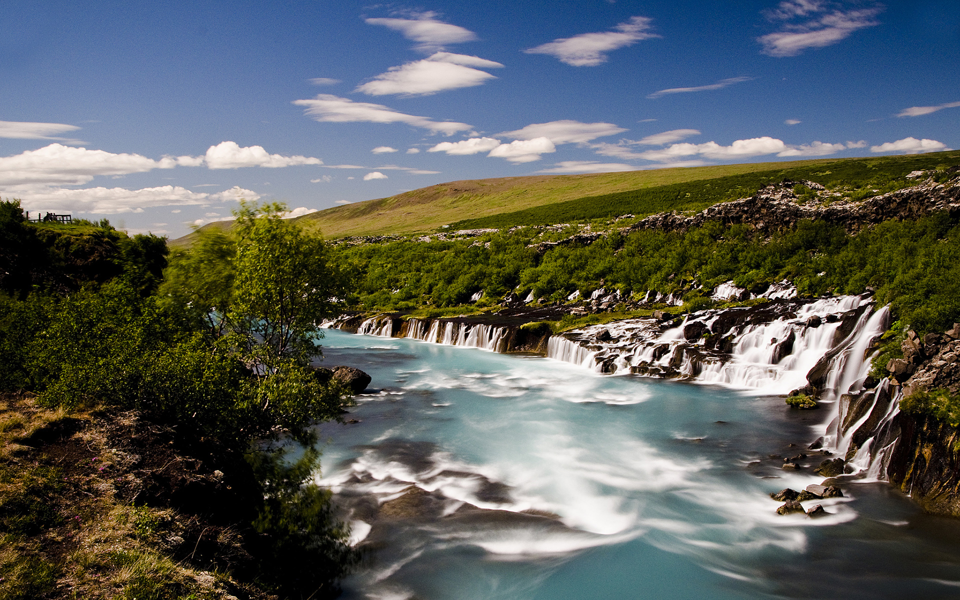 Iceland Waterfalls Hraunfossar