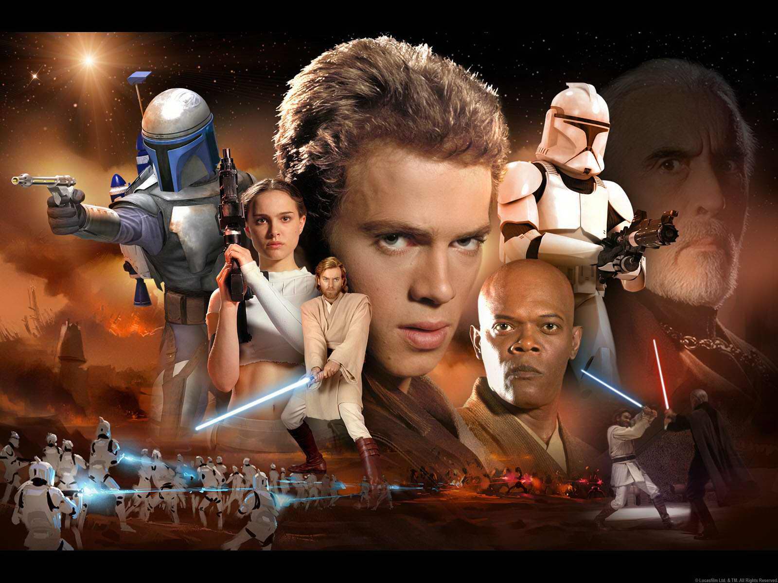 star wars character collage